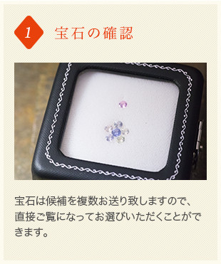 1.宝石の確認